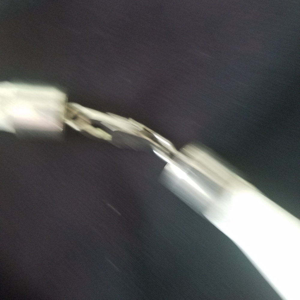 Vintage Python Leather Bib Necklace Crystals - image 3